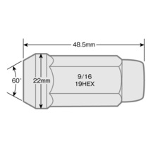 ☆高品質☆ GMC バンデューラ フォード エコノライン F250/F350 9/16 クローズドナット 袋ナット ロング 32本 8穴 アメ車対応_画像3