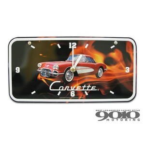 シボレー コルベット/Corvette C1 ナンバープレート型時計 CVCOC1
