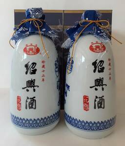  shaoxingjiu 12 year [.. pcs . year 12 year flower carving sake ]16%500ml