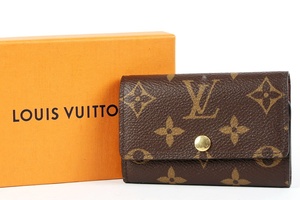 【新品同様・未使用】LOUIS VUITTON ヴィトン 20年製 モノグラム ミュルティクレ 6連キーケース ブランド小物【LD94】