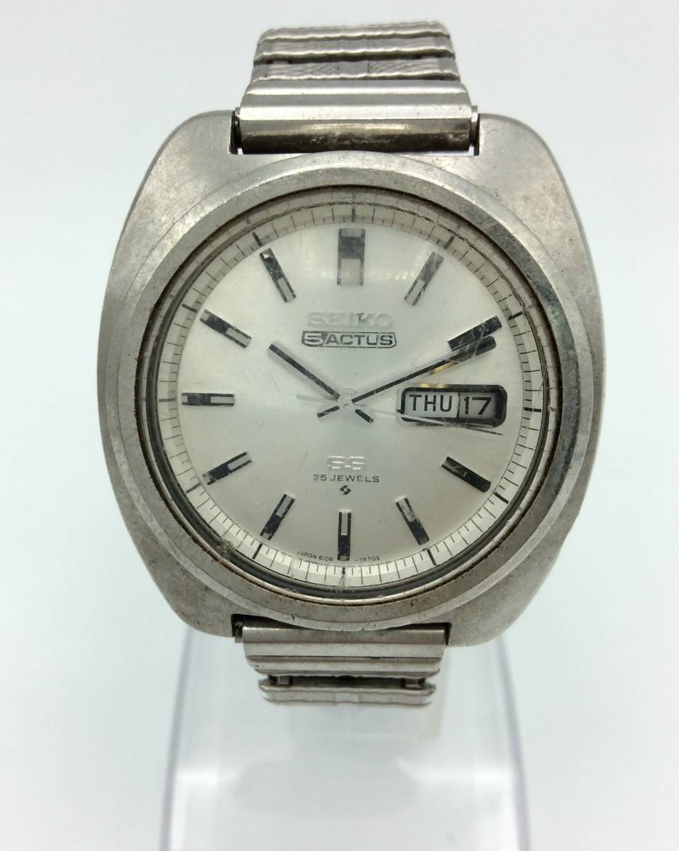 送料無料・名入れ彫刻 SEIKO 5ACTUS 自動巻き 25石 6106-7440 - 通販