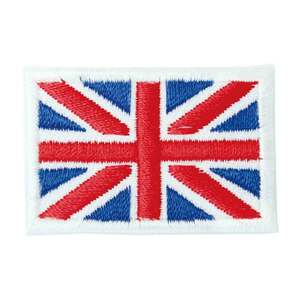 ★新品 ワッペン ユニオンジャック ユニオンフラッグ イギリス イングランド 国旗 Flag Mサイズ アイロン 簡単貼り付け アップリケ 刺繍