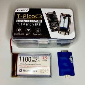 LilyGO T-PicoC3 （ RaspberryPi & ESP32-C3 ） バッテリー 充電モジュール