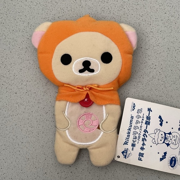 【未使用】 リラックマ キャラクター型ポーチ ハロウィンバージョン タグ付き 約18cm