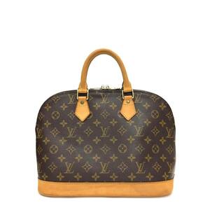 LOUIS VUITTON ルイヴィトン M51130 アルマPM 旧型 モノグラム PVC ハンドバッグ 手提げ カデナ付き ブラウン