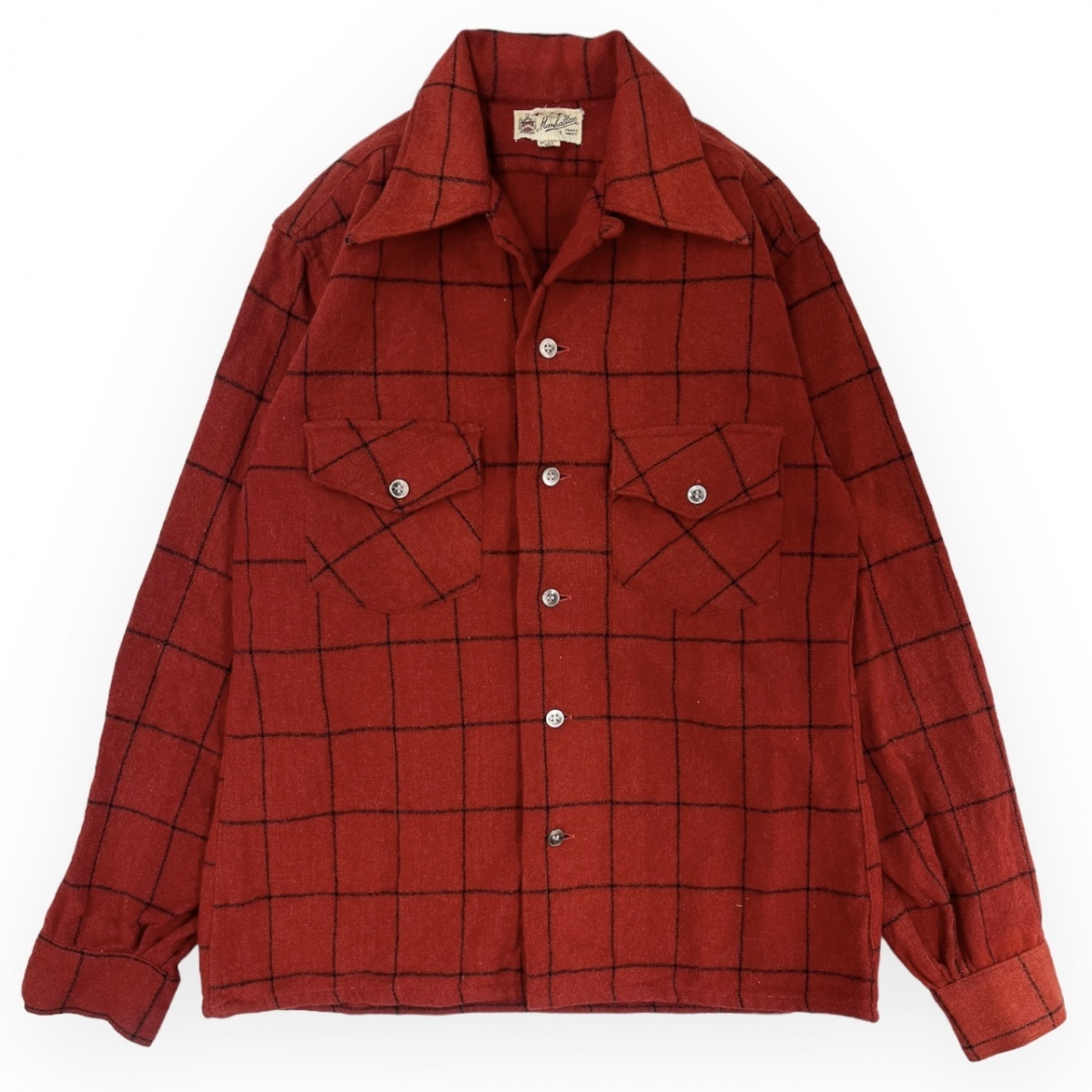3個セット・送料無料 50s~60svintage Manhattan チェック レーヨン