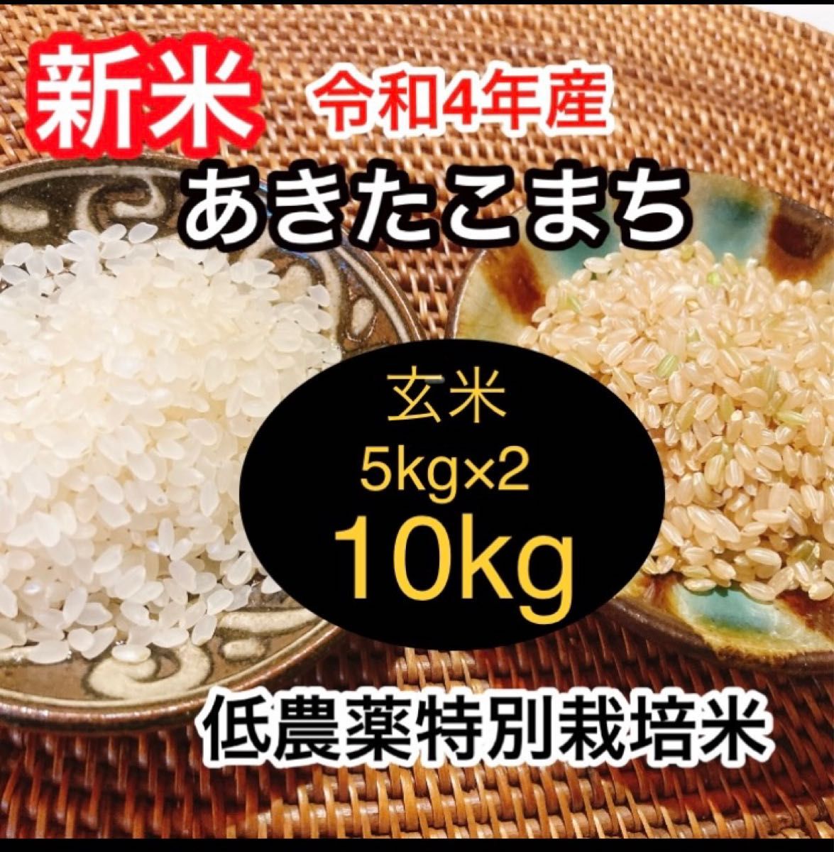 令和４年 秋田県産 新米あきたこまち２０kg 特別栽培米 有機米 無洗米