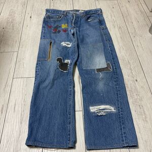 Levis disney リーバイス　ディズニー　リメイクデニム　w34l40