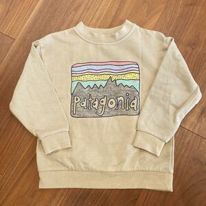  Patagonia Kids обратная сторона ворсистый футболка бежевый 3T patagonia