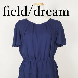 L0307*field/dream*フィールドリーム*レディースワンピース*サイズM*ネイビー