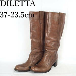 EB2256*DILETTA*レディースロングブーツ*37-23.5cm*茶*