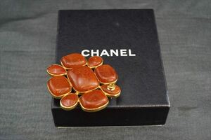 * прекрасный товар CHANEL / Chanel брошь 96P цветной камень здесь Mark Vintage 132956