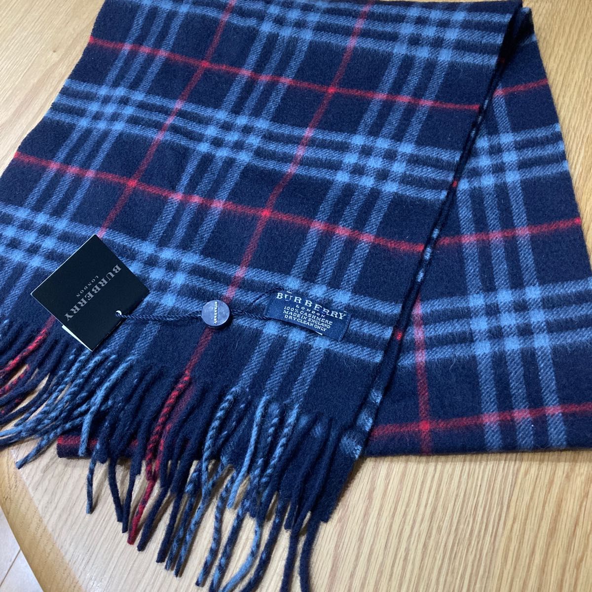 BURBERRY バーバリー マフラー カシミア100％ アイボリー クリーム系