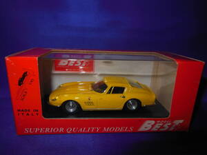 1/43 BEST MODEL Ferrari FERRARI 275 GTB/4 желтый купе Италия производства MADE IN ITALY