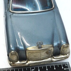 旧バンダイ【Mercedes Benz 250メルセデス ベンツ 青 リモコン欠】ブリキ ミニチュア自動車 tin toy car 萬代屋BC BANDAI赤箱【箱付】0094の画像6