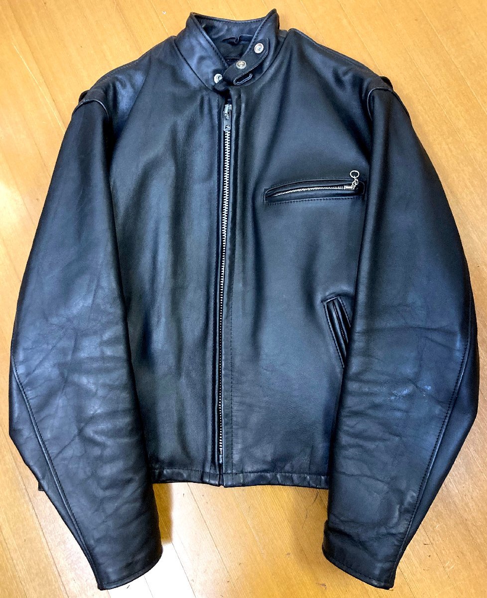 ヤフオク! -「schott レザー ボア」(ライダースジャケット ...