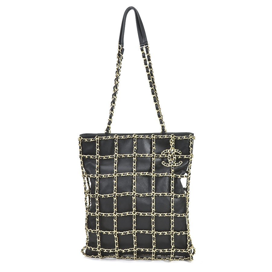 ヴィンテージ オールド CHANEL マトラッセ チェーン トートバッグ 日本