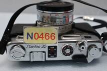 N0466　D L【外観特上級】 ヤシカ YASHICA ELECTRO 35 中古・動作未確認_画像6