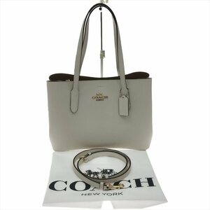 ▼▼ COACH コーチ レディース アベニューダブルフェイスレザーキャリーオール F48733 ホワイト 目立った傷や汚れなし