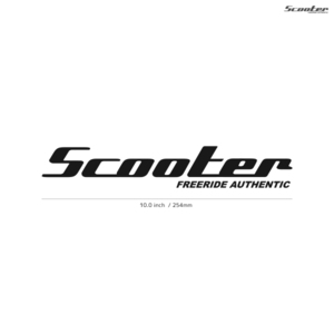 【SCOOTER】スクーター★01★ダイカットステッカー★切抜きステッカー★JPN2★10.0インチ★25.4cm