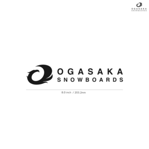 【OGASAKA】オガサカ★05★ダイカットステッカー★切抜きステッカー★JPN2★8.0インチ★20.3cm