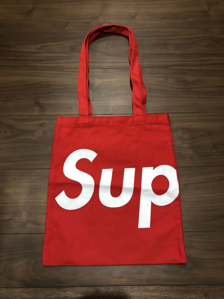 再再販! supreme Raffia Tote Red トートバッグ 美品 tdh