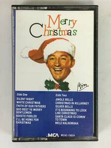 #*O075 BING CROSBY bin g* Cross Be MERRY CHRISTMAS white * Christmas cassette tape *#