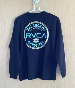 RVCA Roo ka длинный рукав футболка с длинным рукавом long T US размер XS Япония размер M новый товар не использовался внутренний стандартный товар бесплатная доставка LUKA чёрный черный 