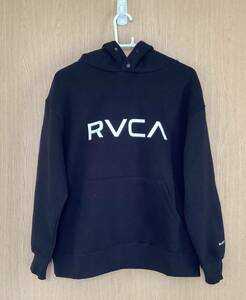 RVCA　ルーカ　HOODIE　パーカー　裏起毛　レディース　USサイズXS　日本サイズM　新品未使用　国内正規品　送料無料　ルカ　黒　ブラック