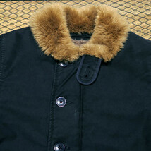 WTAPS ダブルタップス 14AW N-1/JACKET.COTTON.COAD 142GWDT-JKM02 N1 エヌワン WTVUA デッキ ジャケット アウター ネイビー YX_画像3