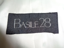 b521◆BASILE28 ウールテーラードジャケット 日本製◆バジーレ28 size48? グレー 総裏 1釦 ブレザー ノーベント レディース 女性 4L _画像5