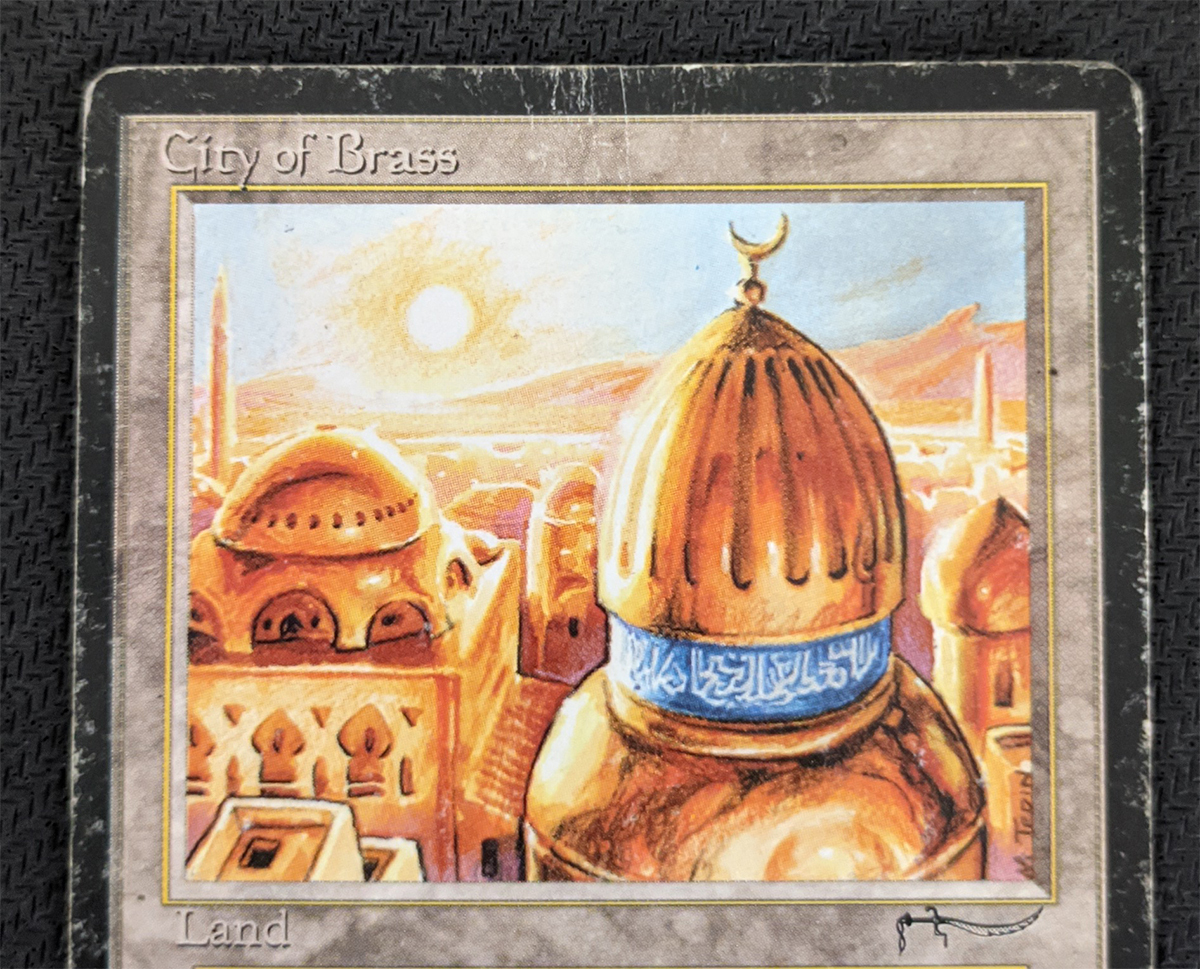 MTG ARN 英語版 真鍮の都/City of Brass ヘビープレイド~プア(中古)の ...