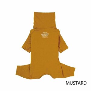 【Sサイズ】 MANDARINE BROTHERS マンダリンブラザーズ スキンタイトスーツ マスタード イエロー ロンパース 犬服 SKIN TIGHT SUIT MUSTARD