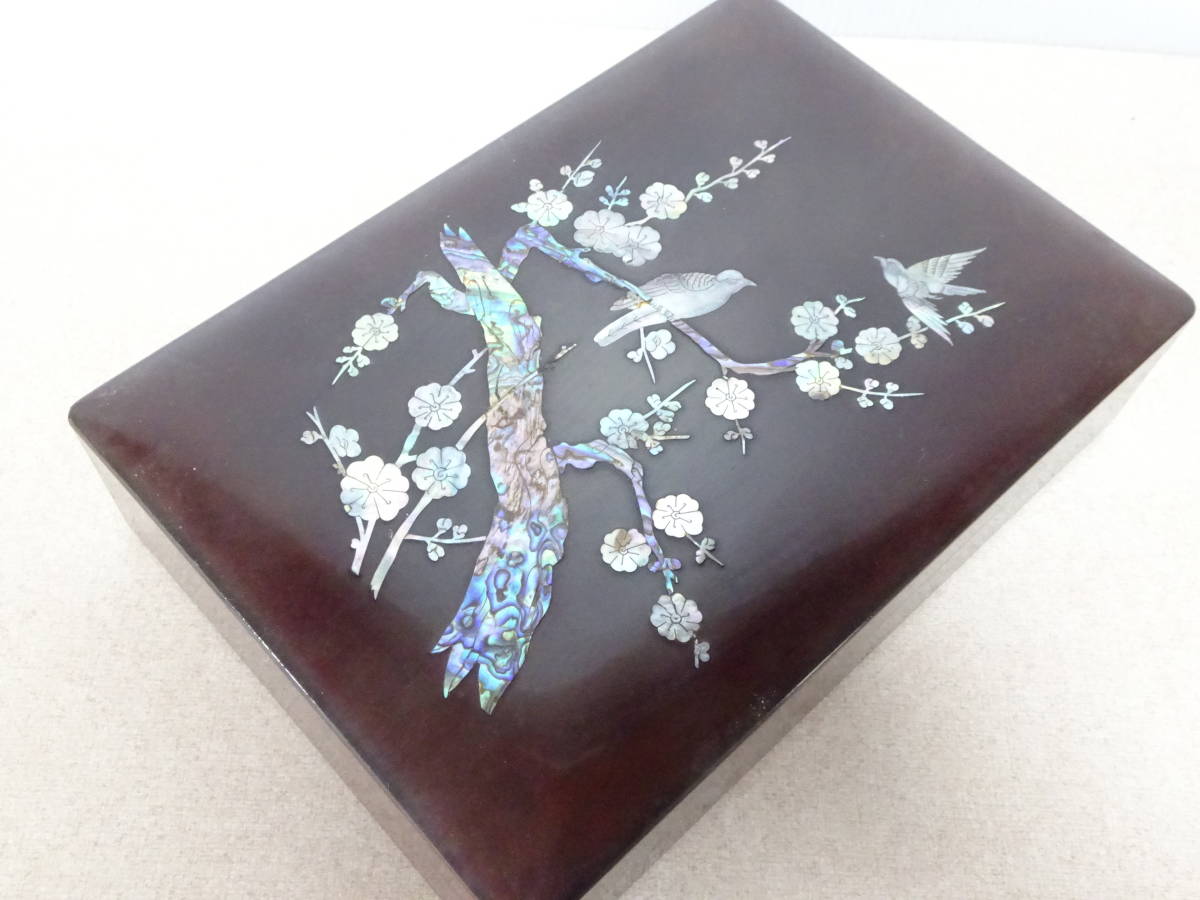 人気新品入荷 飾り台 超精細 螺鈿細工 工芸品 螺鈿細工 花鳥図 超精細