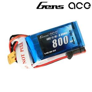 Gens Ace製 11.1V 800mAh 40C 3S 高性能 バッテリー DTS 200 対応 (ga-b-40c-800-3s1p-jst) DEVO7 DEVO10 プロポ