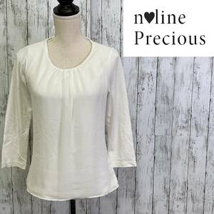 n-line Precious★エヌ ライン プレシャス★シフォン 長袖 カットソー★サイズ9　10-71　