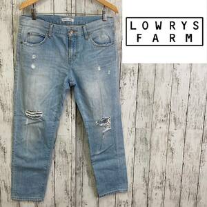 LOWRYS FARM★ダメージデニム ジーンズ★ローリーズ ファーム★サイズL　10-155