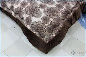  kotatsu light . futon rectangle extra-large stamp reverse side blanket cloth Brown finish size 205cmx285cm transcription Jaguar do embroidery style thickness eyes increase amount type 