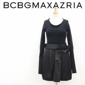 *BCBG MAXAZRIA Max Azria лента дизайн tuck необычность материалы переключатель do King One-piece чёрный черный S