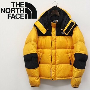 【T574】◆90's THE NORTH FACE/ノースフェイス GORE DRYLOFT ゴアドライロフト バルトロ ダウン ジャケット イエロー×ブラック L