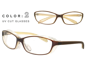  new goods pollen glasses no lenses fashionable eyeglasses py6487-2 Brown man S size / woman S ~ M size 