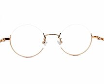 新品 メガネ レディース 小さめ アンダーリム ラウンド型 2447-9 眼鏡 おしゃれ 丸メガネ 丸眼鏡 小振り 小顔 人気 モデルの NEW MODEL_画像4