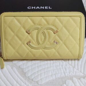 削除間近人気商品CHANELCCフィリグリーラウンドファスナー長財布