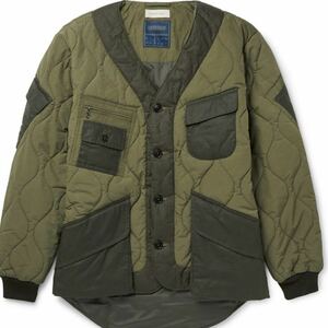 Nicholas Daley x Lavenham Engineers Jacket キルトジャケット ニコラスデイリー ラベンハム オリーブグリーン カーキ L キルトダウン