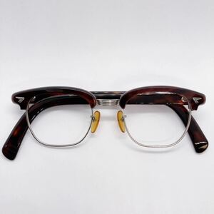 book@ tortoise shell 70 period blow salmon to glasses glasses dead stock Vintage Vintage Malcolm X maru com American Optical american 