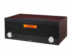 コイズミ CDラジオ AM/FM ワイドFM対応 Bluetooth ワイヤレス リモコン付属 木目 SDB-4708/M bro