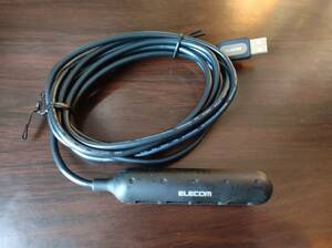 [ prompt decision ][ free shipping ] Elecom long cable (3 meter ) 4 port USB2.0 hub [U2H-L4SBK] ELECOM 3m