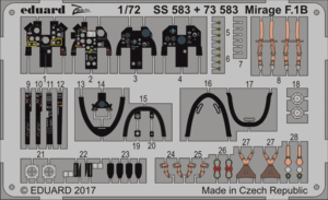 エデュアルド(73583) 1/72 Mirage F.1B用エッチングパーツ(スペシャルホビー用)