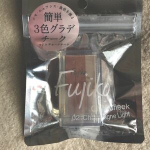 新品★フジコ Fujiko 簡単3色グラデチーク プレ値なお品 チョークチーク02