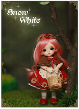 【８６】未使用・X,masの贈り物に【Lati doll white】身長１２cmの激カワな球体関節ドール_画像1